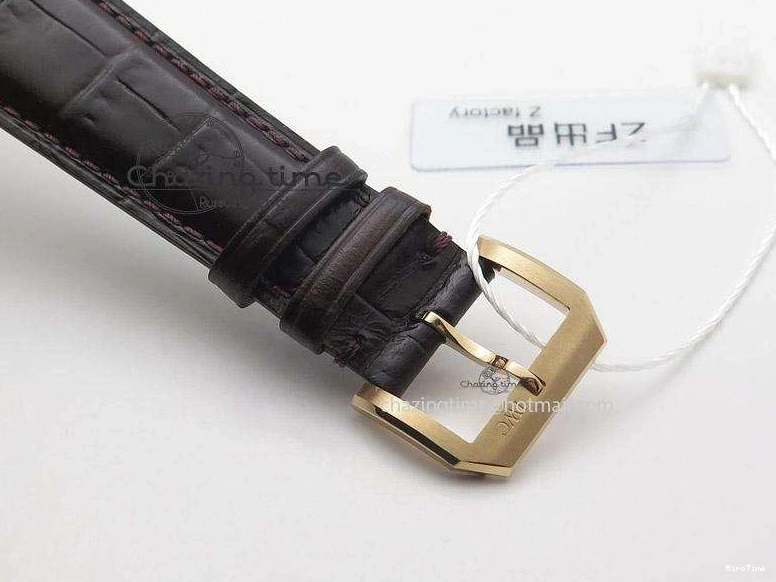 MIROTIME 0325 Compact Portuguese IW545409 RG ZF 1:1 Best Edition White Dial On Brown Leather Strap A 7336